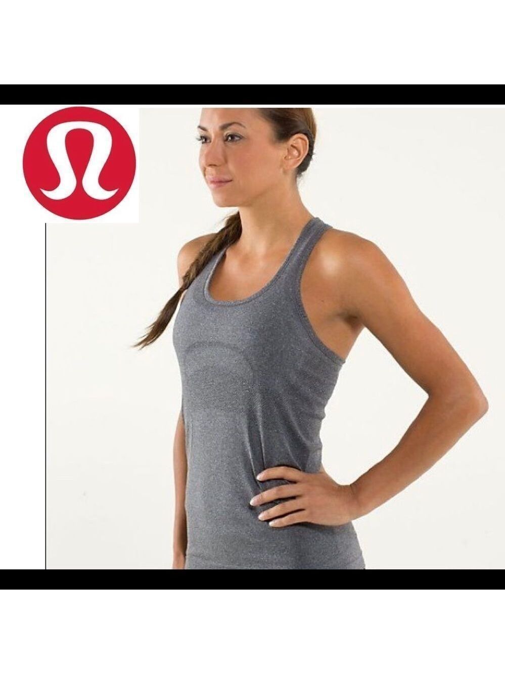 Lululemon swiftly tech racerback tank in Heathered gray size 6